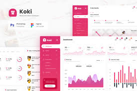 Koki Restaurant Food Admin Dashboard Ui Template In Ux Ui Kits On Yellow Images Creative Store