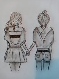 415x528 cute best friend drawings pictures to pin. Pin By Louise Delobelle On Mis Pines Guardados Bff Drawings Girl Drawing Sketches Easy Drawings Sketches