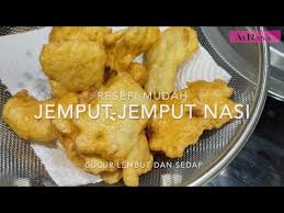 Dibuat dari rempah pilihan khas indonesia ala jajanan pasar tradisional. Resepi Mudah 1 Jemput Jemput Nasi Yang Enak Lembut Dan Mudah Untuk Juadah Berbuka Youtube
