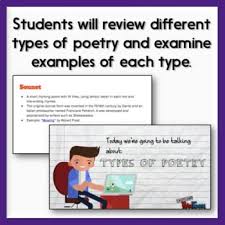 Poetry Types Digital Breakout Activity Poetry Anthology Disaster Poetry Examples Poetry Anthology Poetry