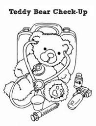 Free medical coloring pages another portion of 25 photo. Teddy Bear Check Up His Medical Condition Coloring Page Coloring Sky