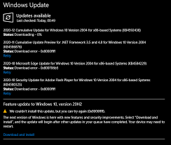 During the windows 10 october 2020 update installation using the media creation tool or update assistant, the process may stop with error 0x8007042b 0x4000d or 0x800700b7 0x2000a. Windows Update Windows