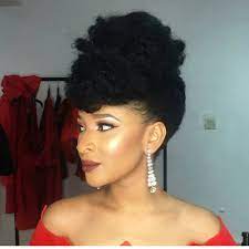 50 Different Ways To Style Your Natural Hair At Home Thrivenaija Natural Hair Styles Natural Hair Bun Styles Black Hair Updo Hairstyles