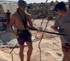 Was not expecting a scream like that 😂., Never pass up an opportunity to  jump off a cliff!, Huge thanks to @whiskey.throttle1 and the whole team  with @ropeswingmoab yall are great people helping ...