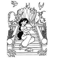 On the page with coloring pages, your favorite heroine will appear for you in various ways. Top 10 Free Printable Princess Jasmine Coloring Pages Online