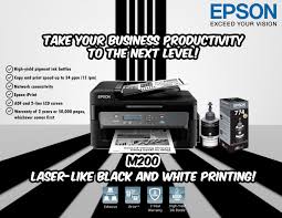 Paper or media type settings. Epson M200 Mono All In One Ink Tank Printer Lazada Ph