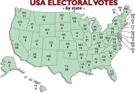 U S Electoral Vote Map