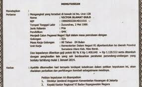 Pak terakhir sesuai dengan ketentuan menpan untuk alih kelompok dari terampil ke ahli. Contoh Sk Cpns Asli Cara Golden
