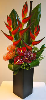 Bird Of Paradise Flower Arrangement Vase Complimented Anthurium Paradise Tropical Cushions Tropical Ceramic Jordan Or Tropical Floral Arrangements Church Flower Arrangements Corporate Flowers