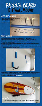Diy Paddle Board Or Surf Board Wall Rack For Under 20 Diy Sup Paddle Boarding Standup Paddle Paddle
