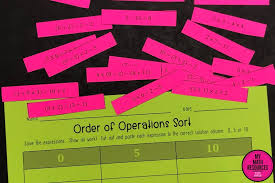 Your kids will love these st. My Math Resources Order Of Operations Sort 0 5 Or 10 5 Oa A 1
