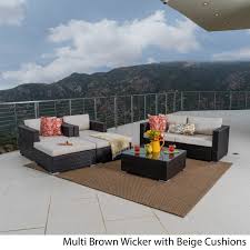 Puntarenas live stream online if you are registered member of bet365, the. Christopher Knight Home Santa Rosa Outdoor 7 Piece Wicker Sectional Sofa Set With Cushions By