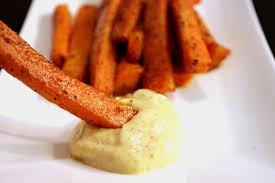 Sweet potato fries are no joke, at least not in my book. Sweet Potato Fries With Curry Dipping Sauce