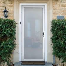Unique Home Designs 36 In X 80 In White Full View Security Door With Meshtec Screen 5v0000el0wh00a At The Home Depot Cửa Sổ