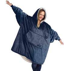 You deserve to look sharp and feel great, so comfy clothiers designs and manufactures products to help you look your best and feel your best. Amazon Com The Comfy Original Oversized Microfiber Sherpa Wearable Blanket Seen On Shark Tank One Size Fits All Blue Home Kitchen
