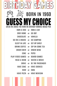 Feb 11, 2010 · it´s my dad´s 60th birthday in just over a week. Pin On Adult Birthday Party Games