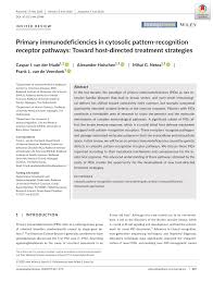 Our competitive advantage lies in our talented teams and our ability to. Pdf Primary Immunodeficiencies In Cytosolic Pattern Recognition Receptor Pathways Toward Host Directed Treatment Strategies