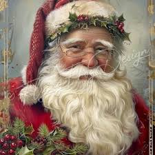 Stained Glass Traditional Santa Claus Merry Christmas Wreath Sign, Classic  Saint Nick Wreath Attachment, Jolly Santa Clause Wall Art