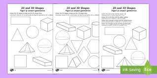 The benefits of coloring pages: 2d And 3d Shapes Coloring Pages English Romanian