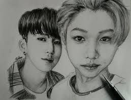 Straykids Art Felix And Changbin Kpop Drawings Kpop Fanart Art