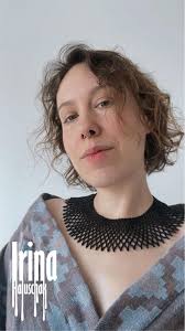 Wide Black Beaded Necklace Elegant Dark Color Seed Bead Jewelry