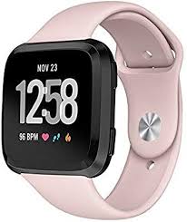 Uk Kmasic Sport Band Compatible Fitbit Versa Soft Silicone Strap Replacement Wristband For Fitbit Versa Smart Fitness Smart Watch Soft Silicone Black Fitbit