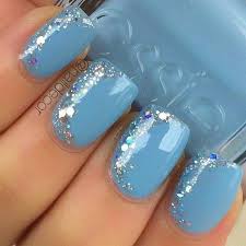 This baby blue base is the perfect canvas for small flowers, rainbows, clouds, or any other springtime design that you can think of. 40 Blue Nail Art Ideas For Creative Juice