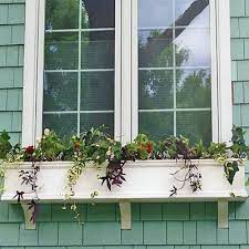 Plastic leonardo window box enhances both indoor and outdoor decor. 72 Self Watering Charleston Pvc Window Box No Rot With 3 Free Brackets Window Planter Boxes Window Box Window Box Flowers