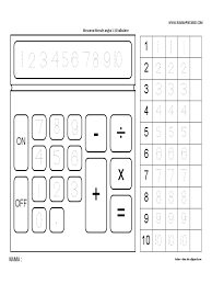 Buatlah pseudocode dan program untuk mencetak angka 1 sampai 1000 dengan menggunakan. Mewarnai Gambar Kalkulator Dan Latihan Menulis Angka 1 10