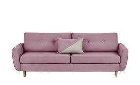 Finya Schlafsofa 3 Sitzig Pink Webstoff Harris Schlafsofa Sofa Und Haus Deko