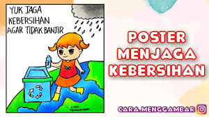 Beragam contoh poster dengan berbagai tema. Cara Menggambar Membuat Poster Tema Menjaga Kebersihan Lingkungan Ep 269 Youtube