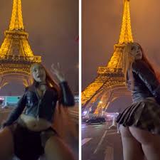 Ice Spice Moons Eiffel Tower While Celebrating Weight Gain in Paris
