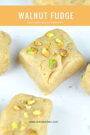 Walnut Fudge With Condensed Milk Is A Quick And Easy Dessert In Less Than 30 Minutes It Tastes Soft And Slightly Chewy With A Walnut Fudge Fudge Burfi Recipe