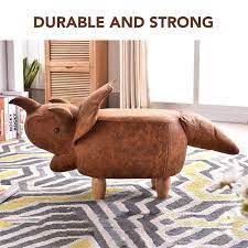 Amazon Com Joybase Dinosaur Ottoman Animal Footstool Footrest Stool Ride On Decorative Furniture Gift For Childr Ottoman Ottoman Footstool Furniture Decor