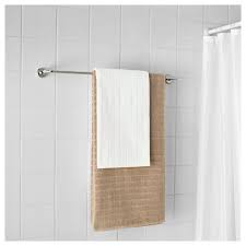 A watched pot never boils, and a wet towel on the floor never dries. Ikea Voxnan Towel Rail Chrome Effect Towel Rail White Bathroom Accessories Ikea