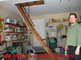 An attic ladder makes every flounder and down from the attic less complicated, quicker, and also safer. Attic Stairs Stairway Codes Attic Stair Railing Landing Construction Safety