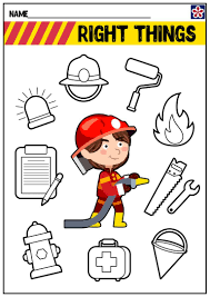 Free Firefighter Worksheets Teachersmag Com Community Helpers Preschool Preschool Activities Community Helpers Worksheets