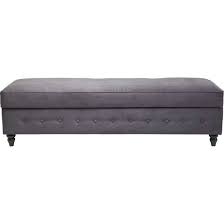 Banc Coffre City Spirit Gris 160 Cm Kare Design Banc Coffre Capitonnage Bancs