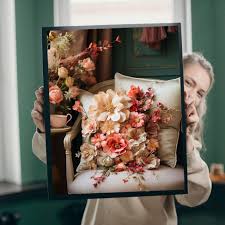 Tablou Canvas - Room with Flowers – The Print Studio