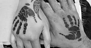 Baby handprint tattoos | best stuff. 60 Handprint Tattoo Designs For Men Impression Ink Ideas