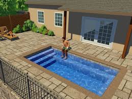 Viking Pools Milan Small Rectangle Fiberglass Swimming Pool Fiberglass Swimming Pools Small Pool Design Rectangle Pool
