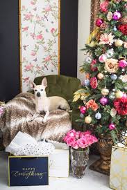 Colorful Christmas Decorations For A Home Office Monica Wants It Colorful Christmas Decorations Holiday Office Decor Diy Holiday Decor