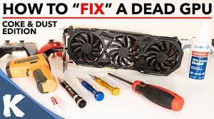 How To Fix A Dead Gpu Graphics Card Using A Heat Gun Coke Dust Edition Youtube