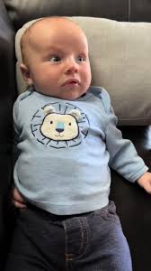 Mastering the owl sounds with daddy 🥰 #babysounds #2monthsold