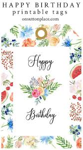 Happy Birthday Free Printable Gift Tags Happy Birthday Free Printable Happy Birthday Free Happy Birthday Cards Printable