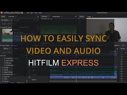 Hitfilm Express How To Sync Video Audio Easily Youtube