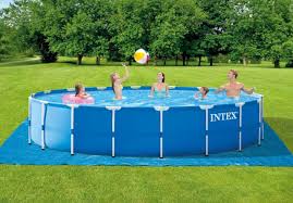 18ft X 48in Metal Frame Pool Set Intex Above Ground Pools Pools The Home Depot In 2020 In Ground Pools Intex Above Ground Pools Above Ground Pool