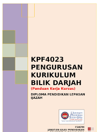 Pengurusan bilik darjah adalah satu proses pembentukkan suatu alam pembelajaran serta usaha untuk mengekalkannya dimana iklimnya kondusif untuk pelaksanaan proses pengajaran dan pembelajaran agar objektif yang ditetapkan tercapai (mok soon sang, 2011). Panduan Kerja Kursus Kpf4023 Terkini Penyelaras