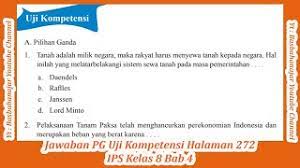 Jual bupelas pemetaan materi amp bank soal ipa smp kelas 8 kab paket ips halaman 191. Jawaban Pg Uji Kompetensi Halaman 272 Ips Kelas 8 Bab 4 Youtube
