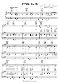 Sweet Love Sheet Music Anita Baker Sheetmusic Free Com